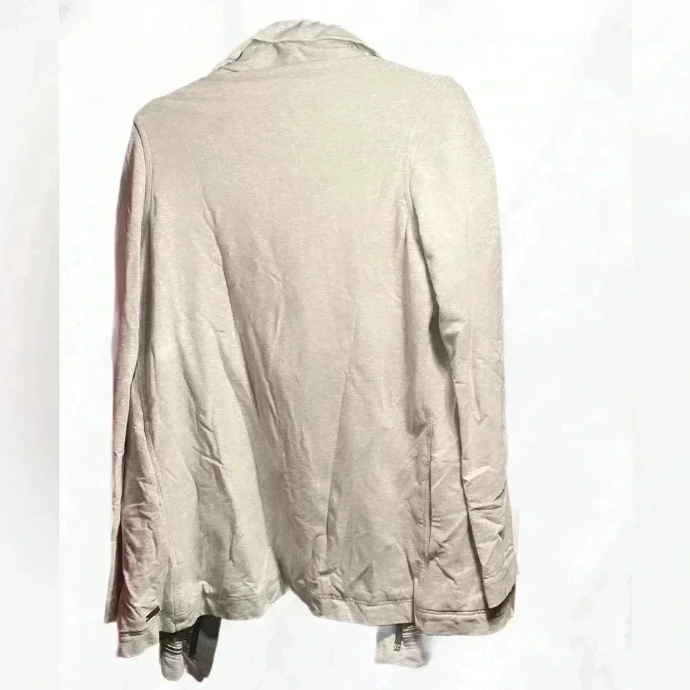 Lululemon Savasana Wrap casual long sleeve heathered grey cardigan jacket 6 - Picture 3 of 3